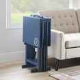thumbnail image 5 of Linon Compass Tray Table Set Navy, 5 of 19