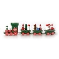 thumbnail image 5 of Adornos de mini tren de madera para Navidad, tren de Navidad de madera maciza, adornos para gabinetes de escritorio, 5 of 5