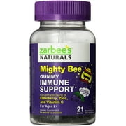 ZarBee's Naturals Mighty Bee Immune Support Gummy, Berry 21 ea (Pack of 2)