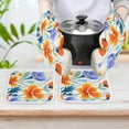 thumbnail image 6 of Watercolor Wildflowers Oven Mitt And Pot Holder Set Oven Glove for Kitchen Baking Cooking Grilling, 6 of 6