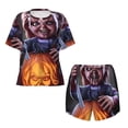 thumbnail image 4 of Lsque Chucky Women's Short-Sleeved Pajama Set - 2 Piece Soft and Lightweight Sleepwear Set-XX-Large, 4 of 9