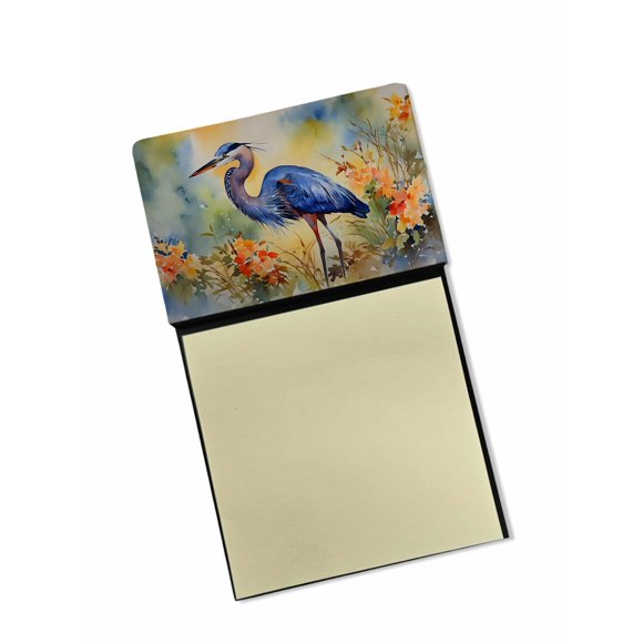 Blue Heron Sticky Note Holder