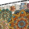 thumbnail image 3 of Waterproof Boho Style Shower Curtain 72x72 Inch Bohemian Colorful Floral Shower Curtains for Bathroom Hotel Home Decor with 12 Hooks, 3 of 5