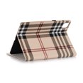 thumbnail image 5 of fashion luxury plaid pattern Leather Tablet Protective Case with Card Clip for iPad 9.7 10.2 11 12.9 Inch Air5 4 Mini 6 5 4 3 2 Beige ipad10.2 2019 2020, 5 of 5