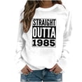 thumbnail image 2 of Babysbule Nouvelles Arrivées de Chemises pour Femmes Mode Décontractée Manches Longues Col Rond Imprimé Lettre Chemise de Sport pour Femmes, 2 of 3