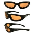 thumbnail image 7 of Epoch Eyewear Lacrosse Foam Photochromic Padded Motorcycle Black Sunglasses, 7 of 7