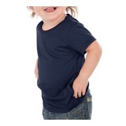 Kavio IJC0432 Infants Crew Neck Short Sleeve Tee-Navy-6M