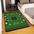 thumbnail image 2 of Erosebridal Green Aztec Area Rugs For Living Room 3x5,Hippie Boho Bedroom Decor, 2 of 5