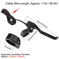 thumbnail image 3 of Par izquierdo y derecho de palancas de freno resistentes de 2 cables para bicicletas eléctricas, 3 of 8