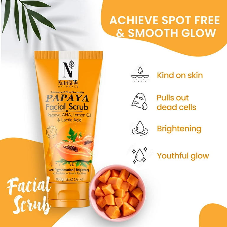 Papaya face scrub deals