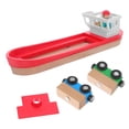 thumbnail image 1 of OULII 1 Set Train Layout Wooden Boat for Educational Play Support Motor Skills Training in Children, 1 of 8