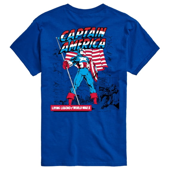 Marvel Captain America - Living Legend - Men's Short Sleeve Graphic Tee