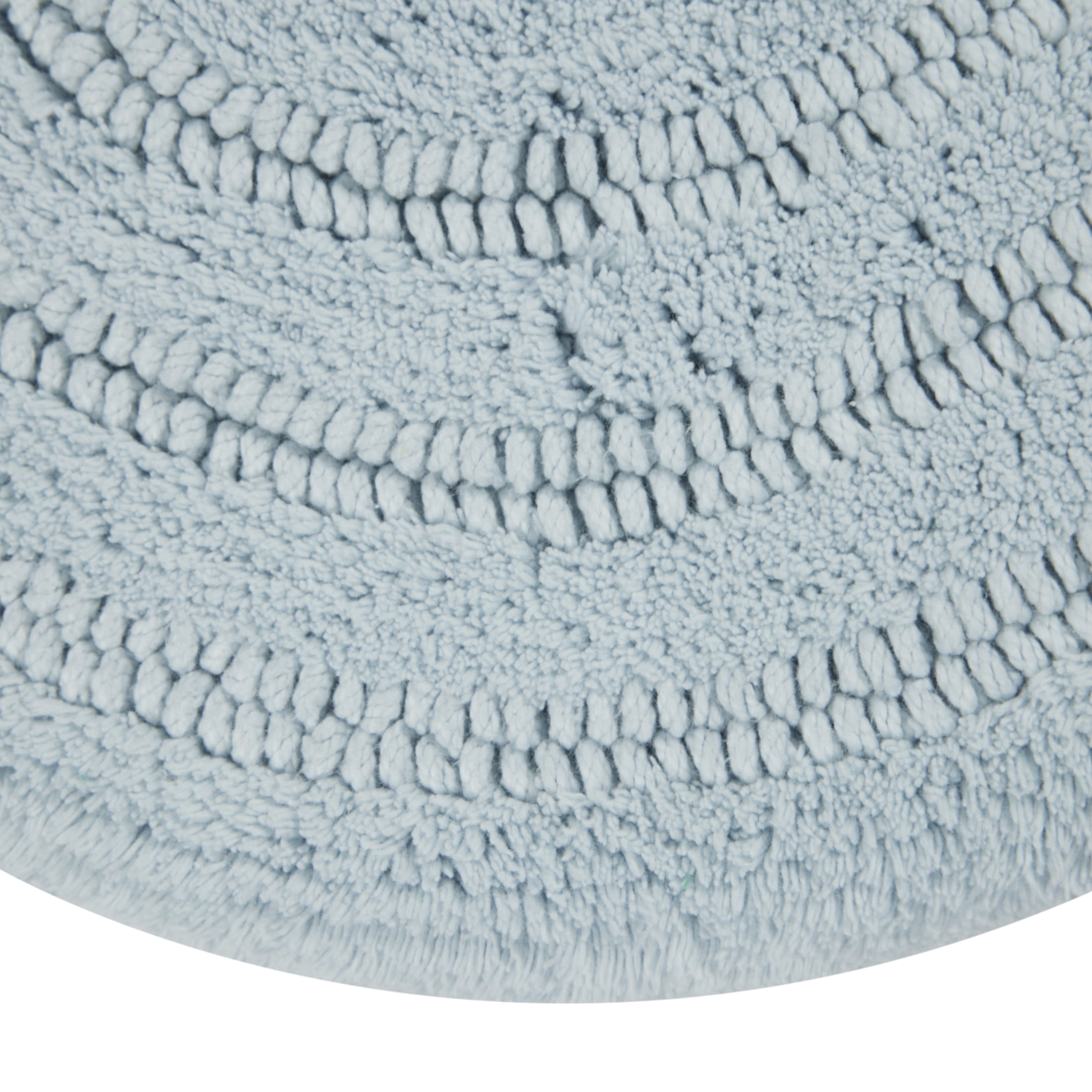 Beautiful Oval Cotton Bath Rug by Drew Barrymore, Winter Sky, 20" x 34"