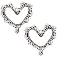 thumbnail image 3 of 2Pcs Heart Embroidery Rhinestone Applique 3.8x3.8inch Heart Shape Sew On Patch Artificial Rhinestone Beading Appliques Garment Embellishments Patch for Jeans Jackets Bags, 3 of 9