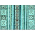 thumbnail image 1 of Ahgly Company Indoor Rectangle Oriental Light Blue Modern Area Rugs, 2' x 5', 1 of 4