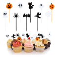thumbnail image 2 of Juego de 10 decoración de fiesta de cumpleaños de Halloween Cupcake Toppers, 10 al azar Feliz Sencillez, 2 of 5