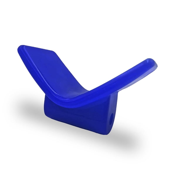 COLOFULWAY 3" Boat Trailer Y Bow Stop, Poly Marine V Bow Stop fits 3" Bracket with 1/2" Shaft (Blue)