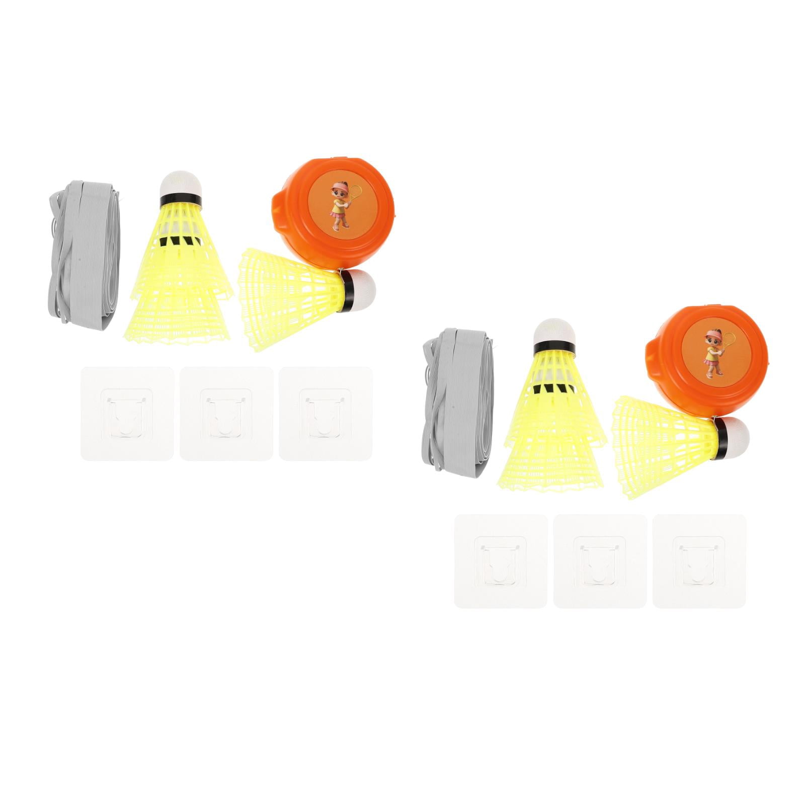 FRCOLOR 2 Sets Badminton Trainer Rebound Swing Trainer Badminton Training Tool for Single Player Practice and Skill Improvement