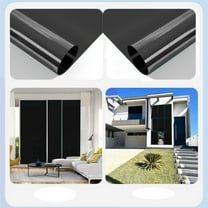 50cmx3cm Sun Blocking Window Privacy Stickers, UV Protection and Heat Control Film for Home Office, Static Cling Frosted Decals, Durable PET Roll