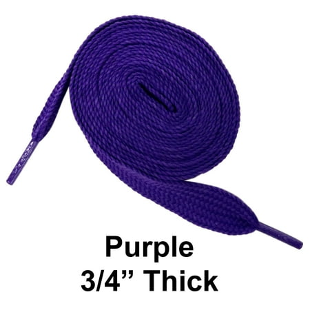 

Purple Thick 3/4 Width Flat Athletic Sneaker 54 Inch Shoelaces