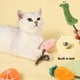 thumbnail image 4 of Juguete para masticar para gatos con hierba gatera, palo para masticar, juguete para masticar dentición de felpa suave con forma bonita, 4 Uds., 4 of 5
