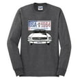 thumbnail image 2 of Wild Bobby, Ford Mustang Country USA 1964 Vintage American License Plate, Cars and Trucks, Men Long Sleeve Shirt, Heather Black, X-Large, 2 of 4
