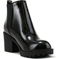 thumbnail image 4 of SODA ORIGAMI ~ WOMEN LUG SOLE MID HEEL FASHION ANKLE BOOTIE W/DOUBLE ELASTIC GORE, 4 of 4
