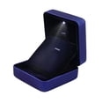 thumbnail image 3 of Caja de collar de luz LED kusrkot Propuesta Compromiso Boda Vitrina Azul, 3 of 8