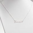 thumbnail image 2 of - Personalized Planet Women's Sterling Silver or Gold over Silver Script Nameplate Necklace, 18", 2 of 4