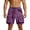 Purple2, variant on Khunlpohl Cargo Shorts for Men Big and Tall Loose Casual Elastic Waist Short Sweatpants with Pockets M-4XL