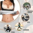 thumbnail image 6 of QRIC Women's Sauna Suit Sweat Vest Waist Trainer Heat Trapping Workout Tank Top Shapewear for Weight Loss Polymer Body Shaper Slimming, 6 of 6