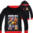 thumbnail image 1 of ROBLOX-Sudadera con capucha y cremallera para niños y niñas, abrigo colorido con estampado de dibujos animados, ropa de moda, 1 of 4