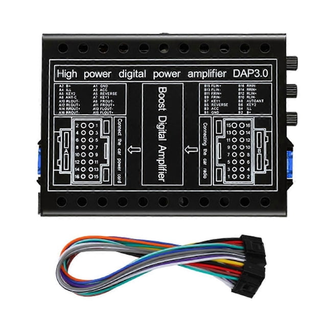 Car Amplifier DC 12V Hi-Fi Booster Audio Stereo Digital Sound Processors 4x60W for Android Lossless