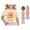 Beige, variant on VOUZZA Young Wild and Three Girls T-Shirt 3rd Birthday Graphic Short Sleeve Round Neck Tee Top for Kids Summer Celebration Cotton Shirt Party Outfits
