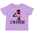 thumbnail image 3 of Inktastic 4th Birthday Flamingo Girls Toddler T-Shirt, 3 of 5