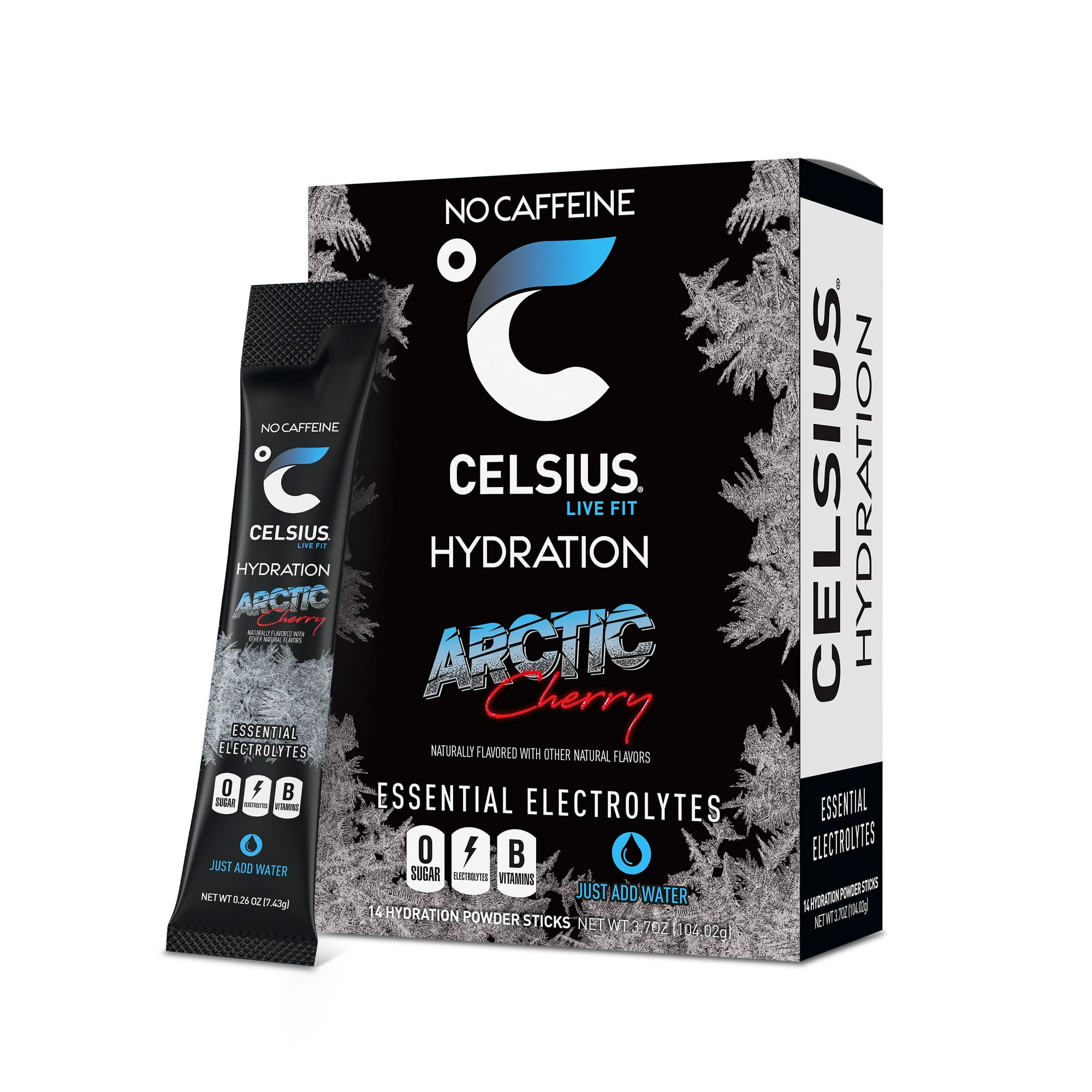 CELSIUS HYDRATION™ Arctic Cherry Flavor, Essential Electrolyte Hydration Packets (Pack of 14)