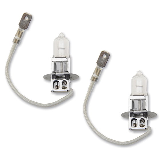2x H3 Halogen 55W 12V Car Fog Light Bulbs/Driving Bright Lights Clear Glass Pair
