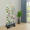 thumbnail image 3 of 56-Hole Hydroponic Growing Kit Vertical, 30L Auto Watering System w/Timer, 4 Wheels for Indoor/Outdoor, Grow Lettuce, Strawberries, Tomatoes（Grey Base）, 3 of 21
