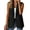 Black, variant on Women'S Summer Sleeveless Vest Tops Fashion Casual Work Office with Pockets Black L