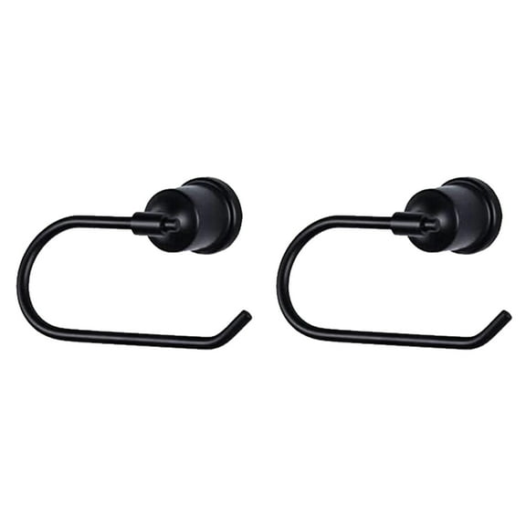 WOWOW Bathroom Toilet Paper Holder Matte Black Toilet Tissue Holder Wall Mount