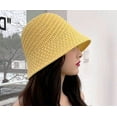 thumbnail image 5 of CoCopeaunts Straw Hat for Women Wide Brim Summer Folable Sun Hats Bucket Hat Outdoor Breathable Hollow Beach Hat, 5 of 8