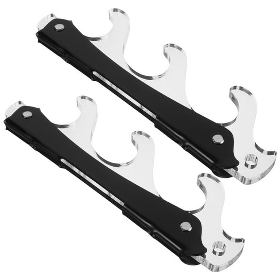 OFFIGAM 1Pair Acrylic Sword Display Rack Wall Mount Sword Hanger Durable Holder for Home Decor