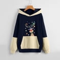 thumbnail image 2 of Blusa de manga larga con estampado navideño informal a la moda para mujer, suéter con bolsillo, sudaderas con capucha Fridja bvmnju5871, 2 of 6