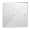 thumbnail image 1 of WiFi Smart Thermostat Temperature Controller Weekly Programmable Supports Touch Control/Mobile App/Voice Control Compatible with Alexa/Google Home, Suitable for Water/Gas Boilers 5A White, 1 of 8