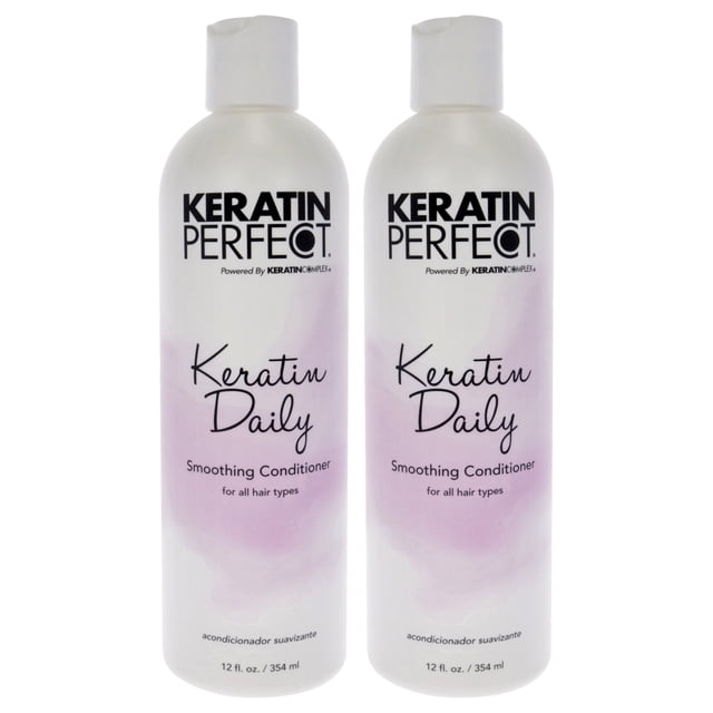 Acondicionador diario Keratin Perfect para unisex 12 oz Paquete de 2
