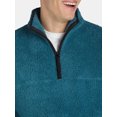 thumbnail image 6 of No Boundaries Men's & Big Men's Faux Shearling High Pile Fleece Quarter Zip Pullover, Sizes XS-5XL, 6 of 8