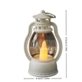 thumbnail image 3 of Mini Vintage LED Table Lamp, Battery Operated Plastic Night Light with Handle, for Holiday Shelf or Window Decor, 3 of 6
