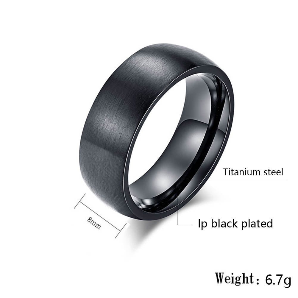 2 Matching Rings Couple Ring Black Gold Plated 1CT CZ Women Wedding Ring Sets Men Ring