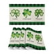 thumbnail image 2 of Decoraciones para el Día de San Patricio, Accesorios para el Día de San Patricio, 4 manteles individuales nuevos de lino con estampado de cuatro hojas, manteles aislantes para fiestas navideñas, mante, 2 of 6