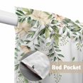 thumbnail image 4 of Swag Valance Curtains for Windows, Green Eucalyptus Leaves Light Filtering Kitchen Curtains with Rod Pocket, Spring Floral Weeping Farmhouse Window Treatment Valances for Living Room, 28x36 - 2 PCS, 4 of 9